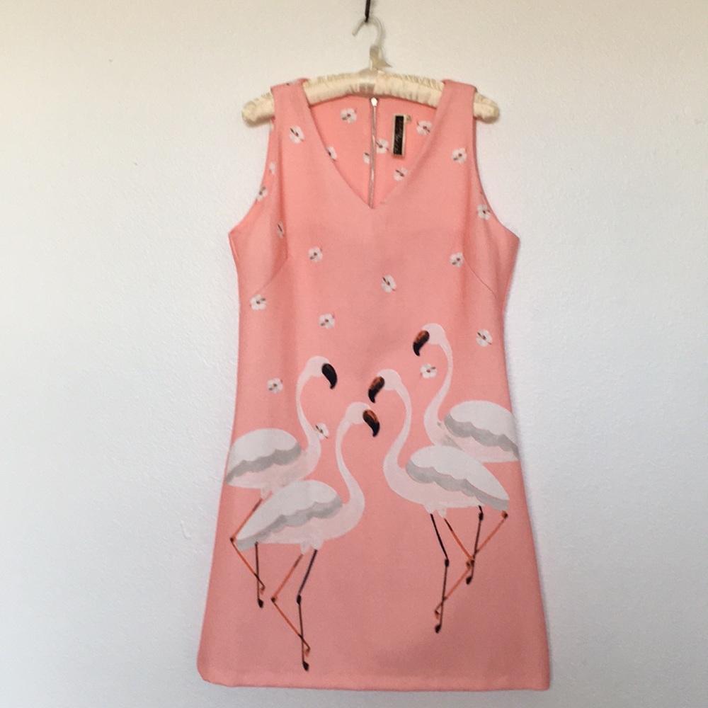 Julian Taylor Dress with Birds & Flowers Sz 10